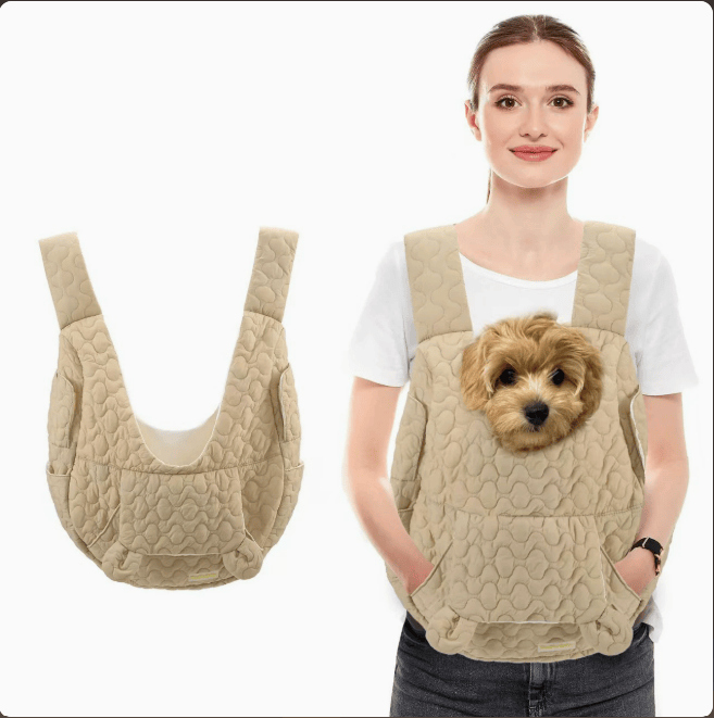 Heeipaw Soft Breathable Pet Backpack Carrier, Comfortable Travel Bag For Cats And Dogs, Portable Outdoor Pet Carrier Backpack - Khaki - image 1