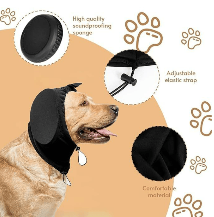Heeipaw Dog Ear Muffs, Noise Reduction Ear Protection For Dogs, Warm & Comfortable Pet Ear Covers For Fireworks, Thunderstorms And Travel - image 1