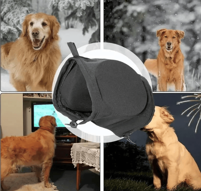 Heeipaw Dog Ear Muffs, Noise Reduction Ear Protection For Dogs, Warm & Comfortable Pet Ear Covers For Fireworks, Thunderstorms And Travel - image 4