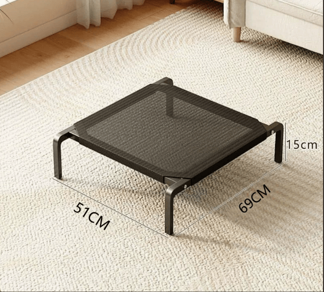 Heeipaw All-season Dog Bed For Large Dogs, Waterproof & Moisture-resistant Pet Cot, Warm Winter Dog House Mat, Removable Washable Pet Bed - S Size – Fits dogs under 40 lbs (Small Breeds) - Black - Upgraded: Reinforced Steel Frame + Breathable Mesh - image 6