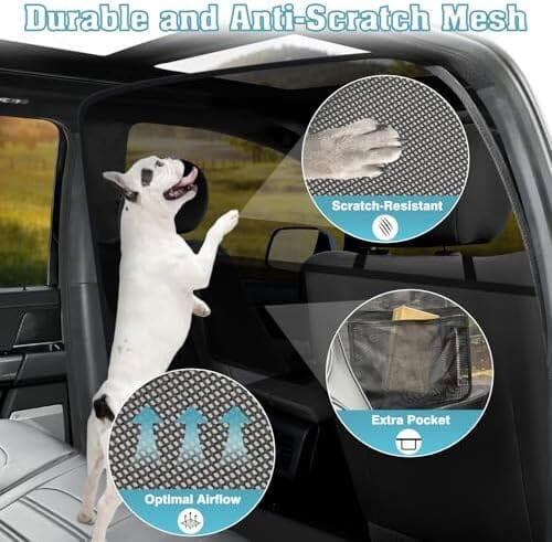 Heeipaw Pet Car Safety Barrier Mesh for Dogs - image 2