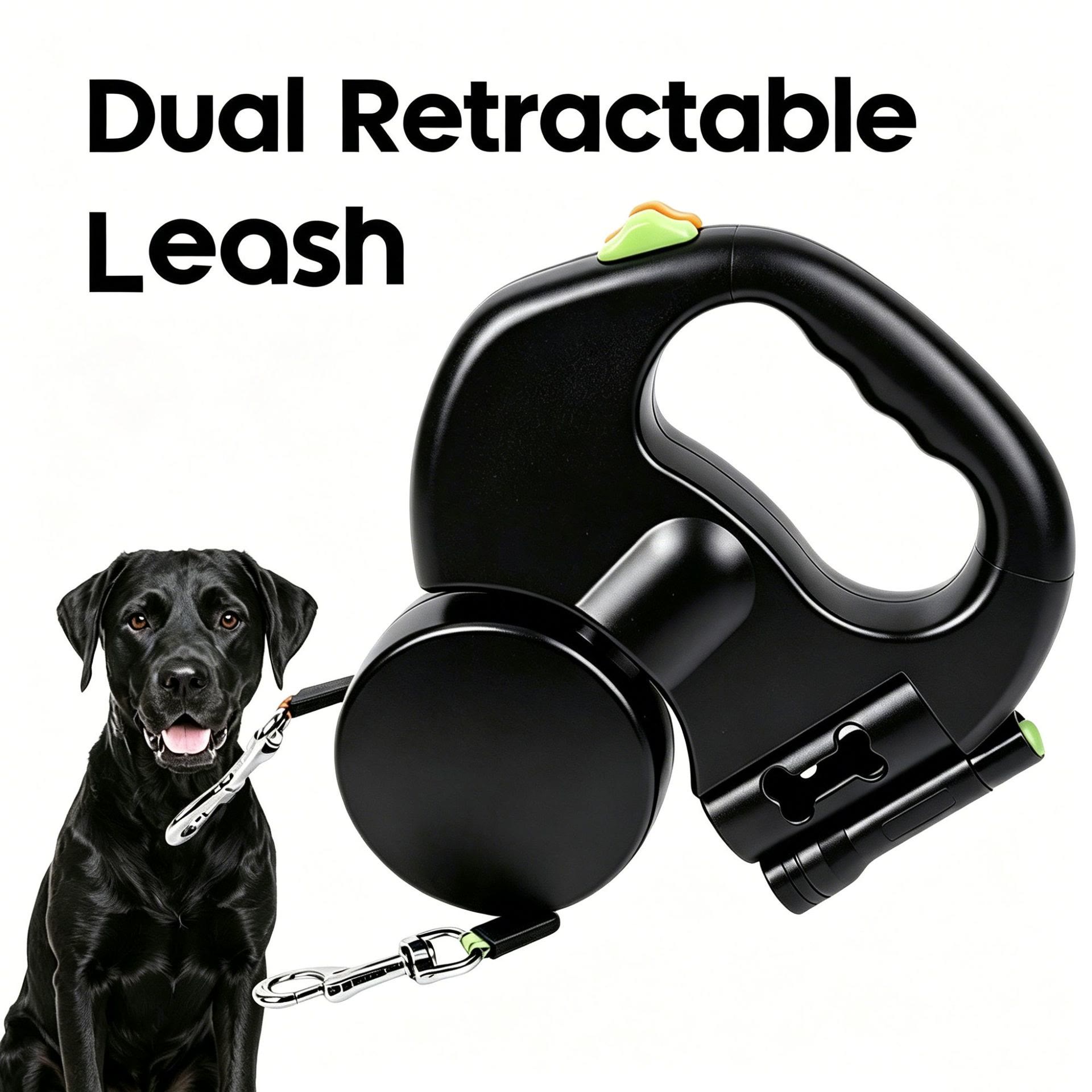 Heeipaw 2-in-1 Dual Head Retractable Dog Lead - image 1