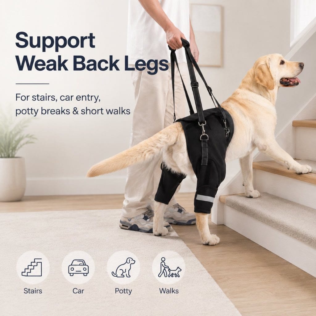 Heeipaw Mobility Support Dog Harness – Rear Leg Lift Aid For Senior & Recovery Dogs - image 2