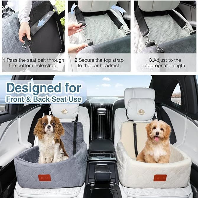 Heeipaw Travel  Dog Car Bed – Washable Travel Bed for Dogs - image 4