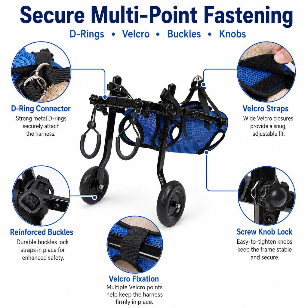 Heeipaw MoveCare Dog Wheelchair – Mobility Support Cart for Senior & Recovery Dogs - image 4
