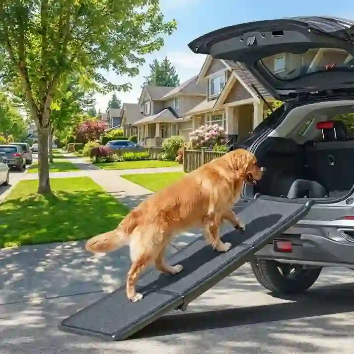 Heeipaw Foldable Dog Car Stairs – Heavy Duty Non-slip Pet Steps For Large Dogs, Easy Access Suv Travel Companion - image 3