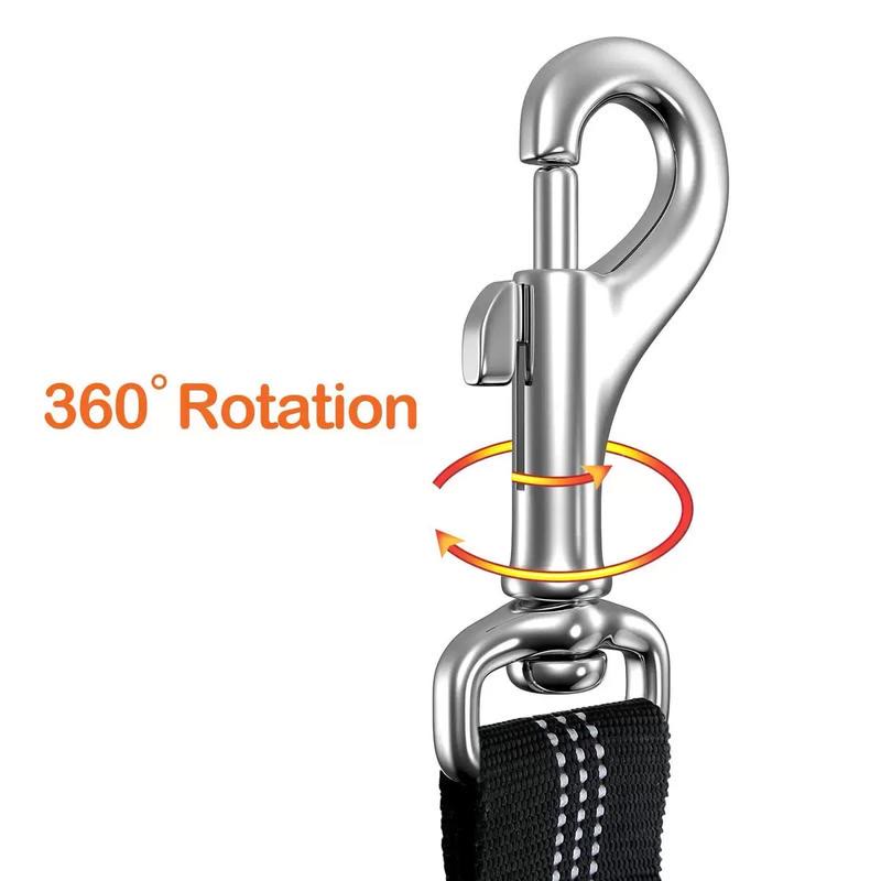 Heeipaw Reflective Dog Car Seat Belt, Adjustable Elastic Bungee Safety Tether With Seat Buckle Clip For Pet Travel - image 4