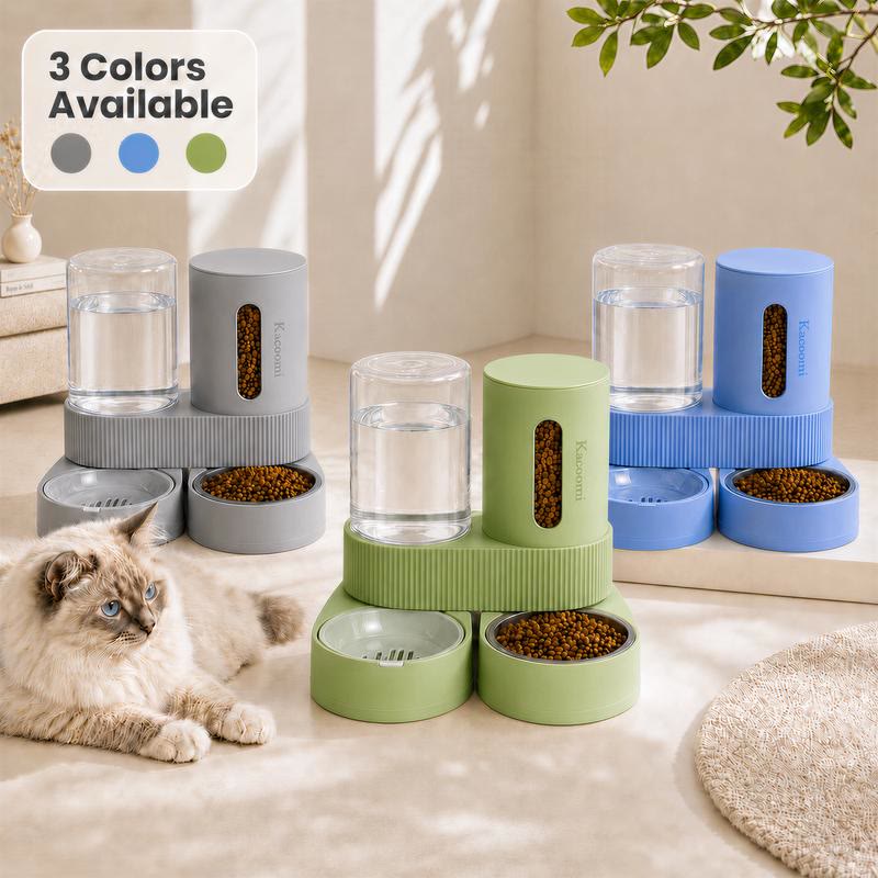 Heeipaw Automatic Pet Feeder & Water Dispenser – Large Capacity Food Storage with Separate Food & Water Bowls for Dogs and Cats - image 1