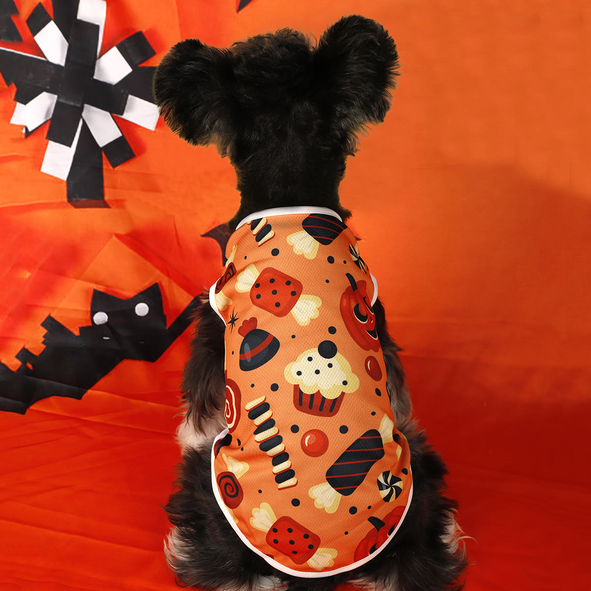 Heeipaw Halloween Pumpkin Dog Costume Vest – Cute Printed Pet Shirt, Sleeveless Dog Clothes for Small Dogs - Candy Pumpkin Orange - XL - image 9