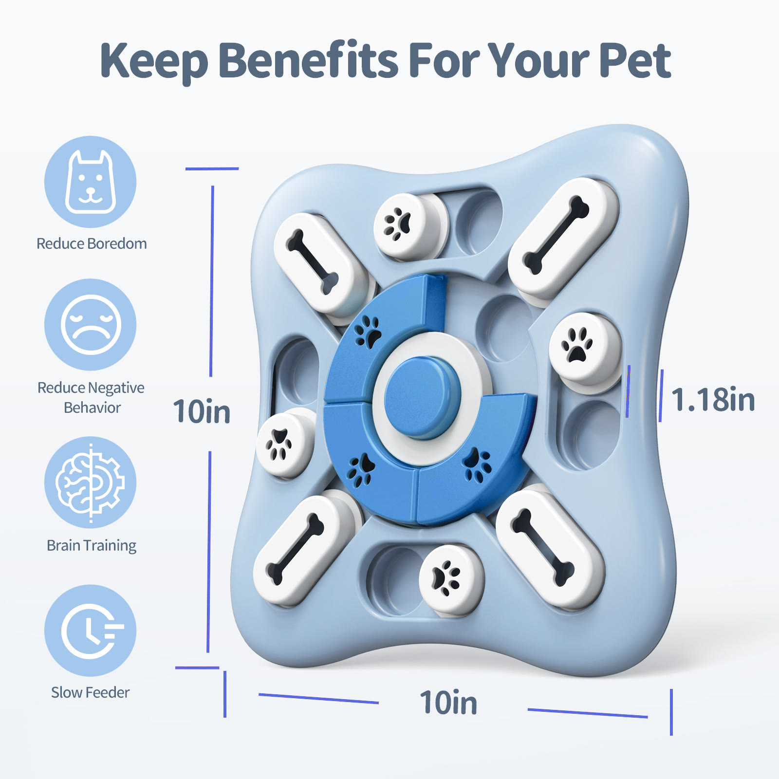 Heeipaw Interactive Dog Puzzle Toy – Treat Dispensing Slow Feeder Toy for Dogs, Mental Stimulation & Boredom Relief - image 2
