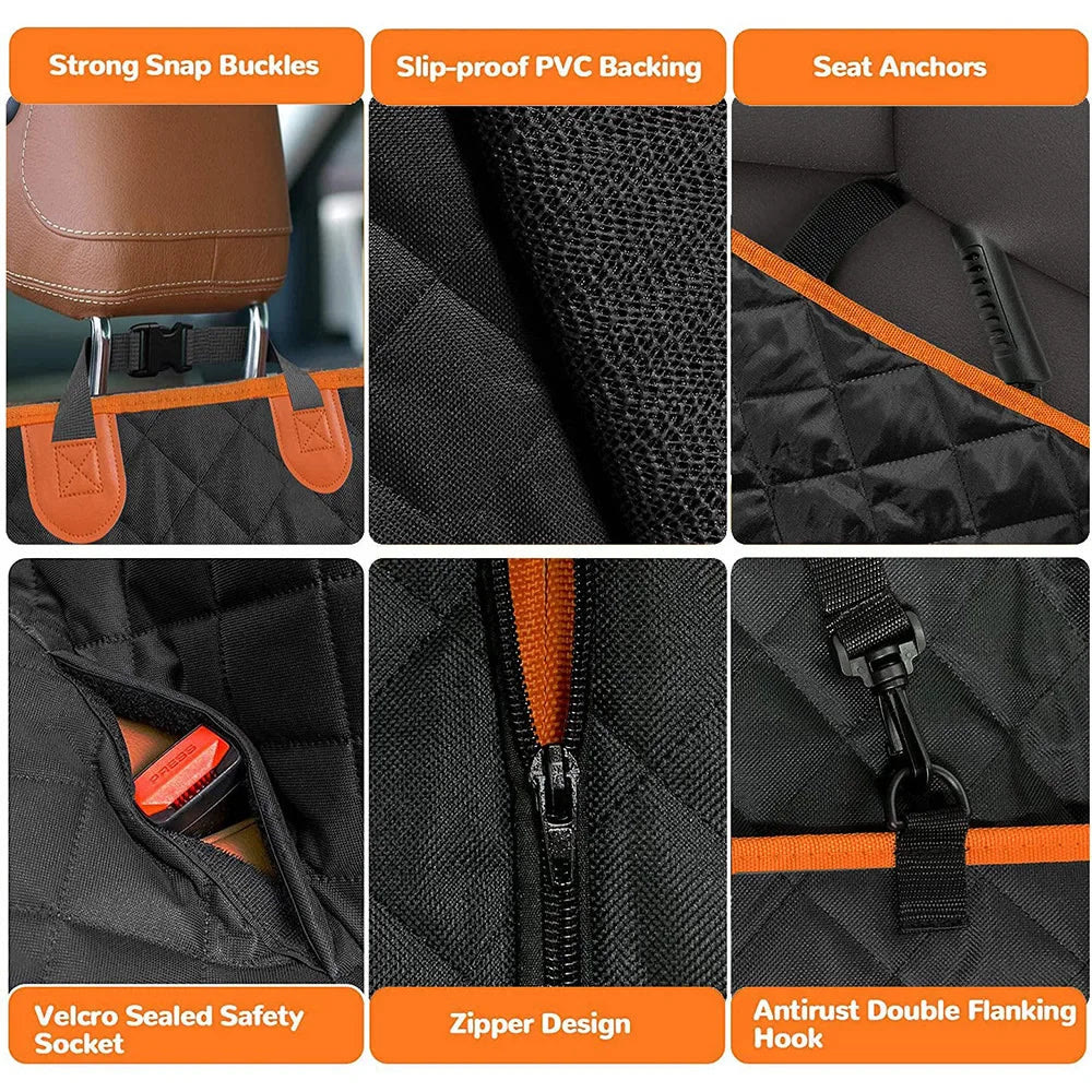 Heeipaw Waterproof Dog Car Seat Cover – Premium Back Seat Protector for Dogs, Scratch Resistant Pet Travel Mat for Cars & SUVs - image 15