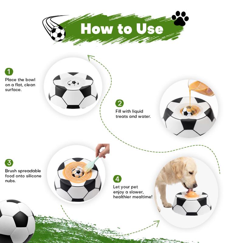 Heeipaw Soccer-style Slow Feeder Dog Lick Bowl – Anti-slip Interactive Dog Enrichment Toy For Healthy Eating & Stress Relief - image 2