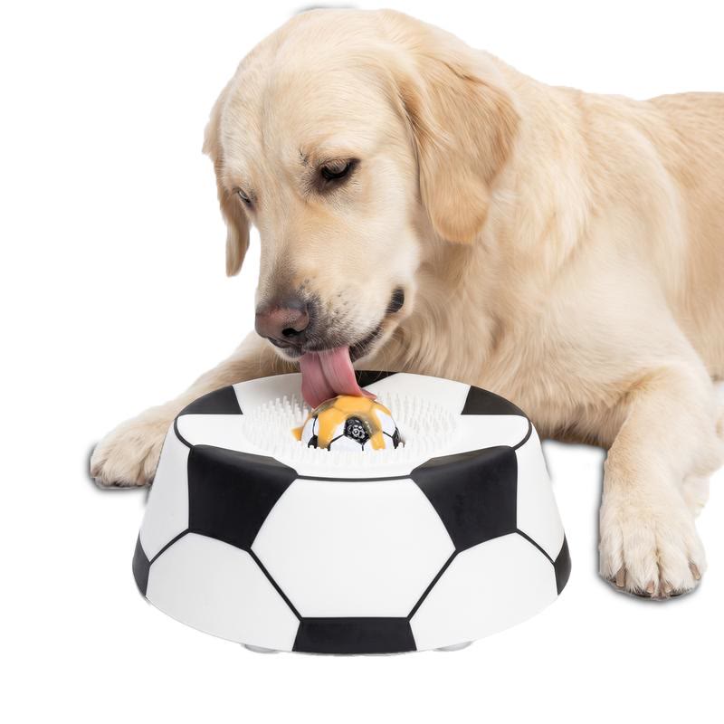 Heeipaw Soccer-style Slow Feeder Dog Lick Bowl – Anti-slip Interactive Dog Enrichment Toy For Healthy Eating & Stress Relief - Soccer-style - 2pcs - image 1