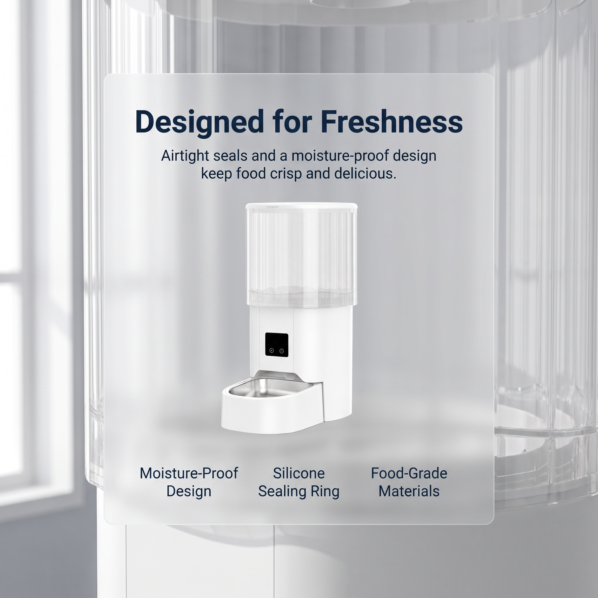 Heeipaw Automatic Pet Feeder with Timed Feeding for Cats & Small Dogs - image 3