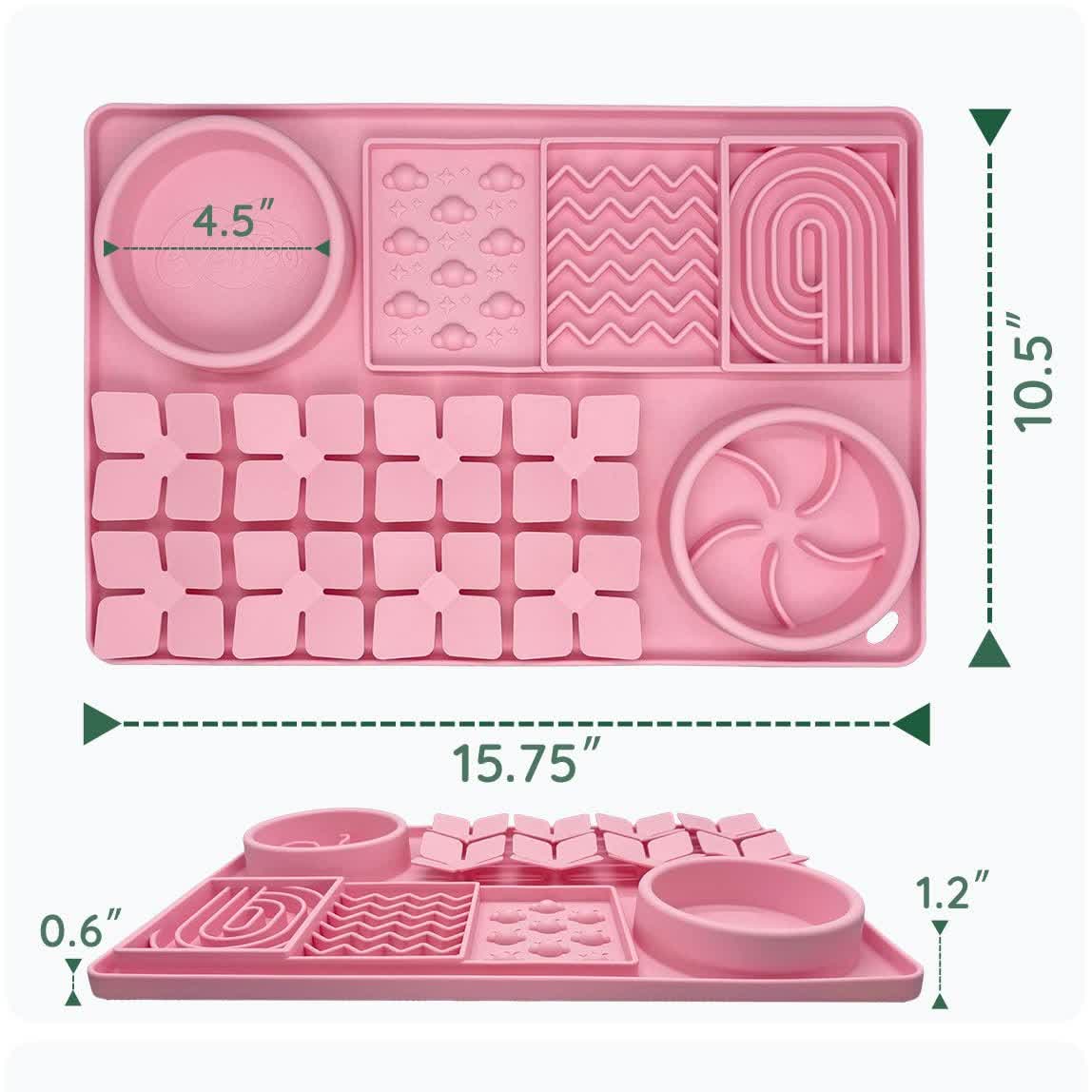 Heeipaw Silicone Lick Mat For Dogs & Cats – Slow Feeder Bowl With Anti-slip Design For Healthy Feeding - image 5