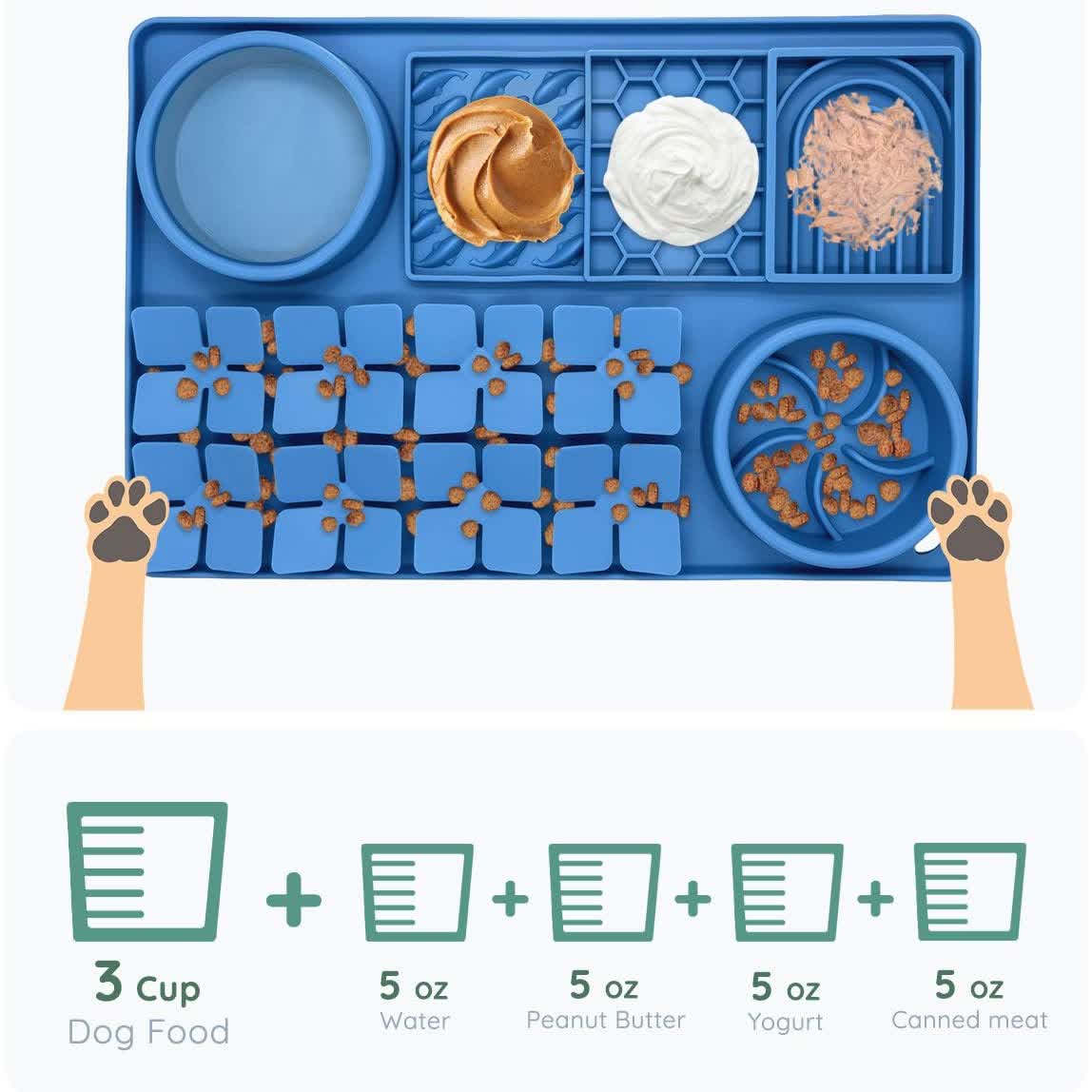 Heeipaw Silicone Lick Mat For Dogs & Cats – Slow Feeder Bowl With Anti-slip Design For Healthy Feeding - image 10