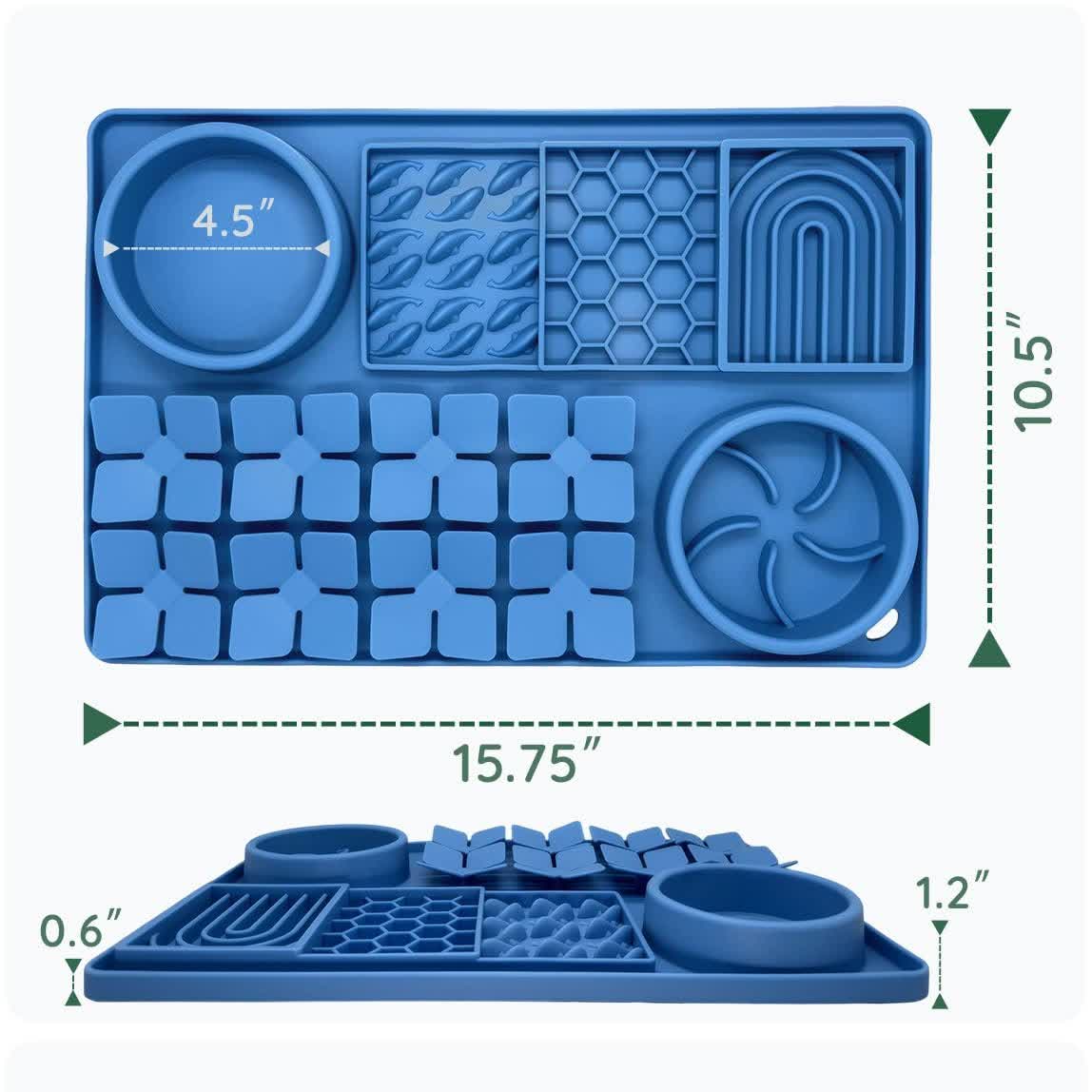 Heeipaw Silicone Lick Mat For Dogs & Cats – Slow Feeder Bowl With Anti-slip Design For Healthy Feeding - image 9