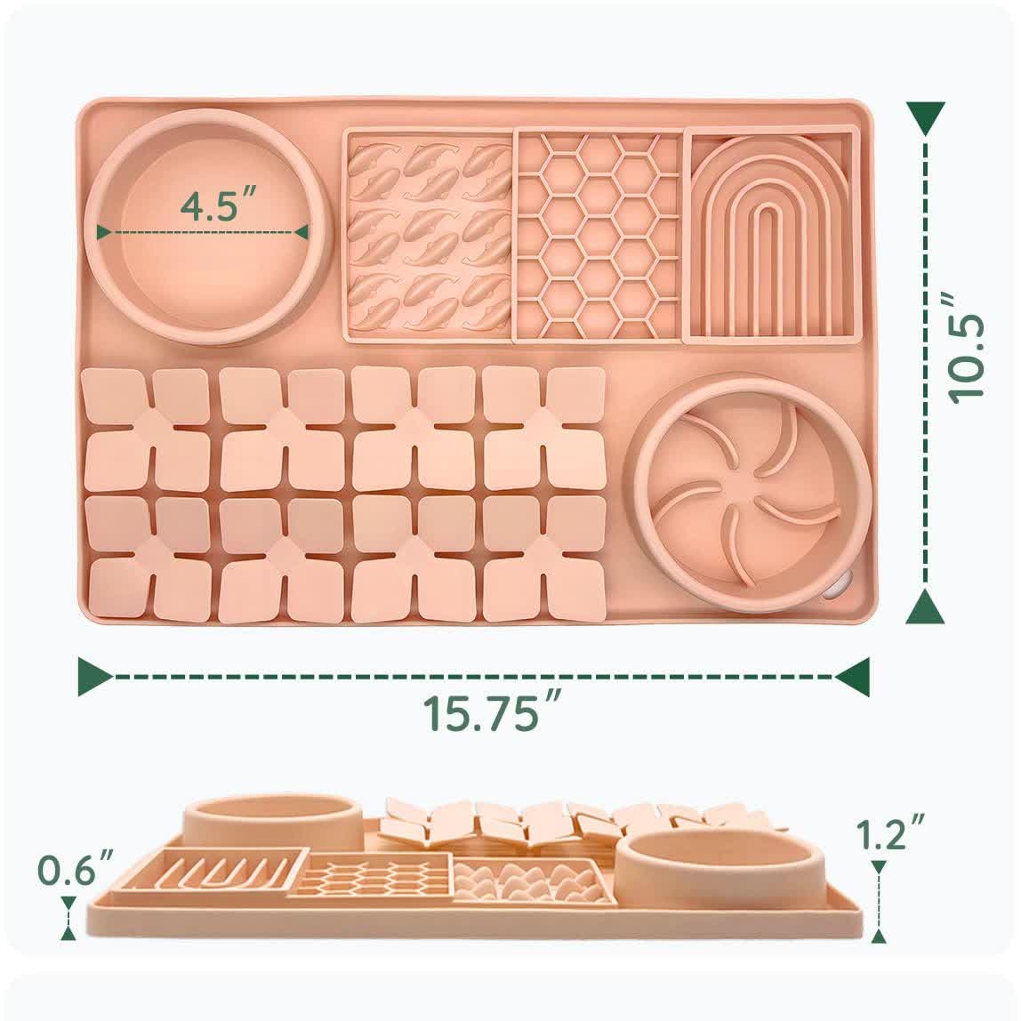Heeipaw Silicone Lick Mat For Dogs & Cats – Slow Feeder Bowl With Anti-slip Design For Healthy Feeding - image 13