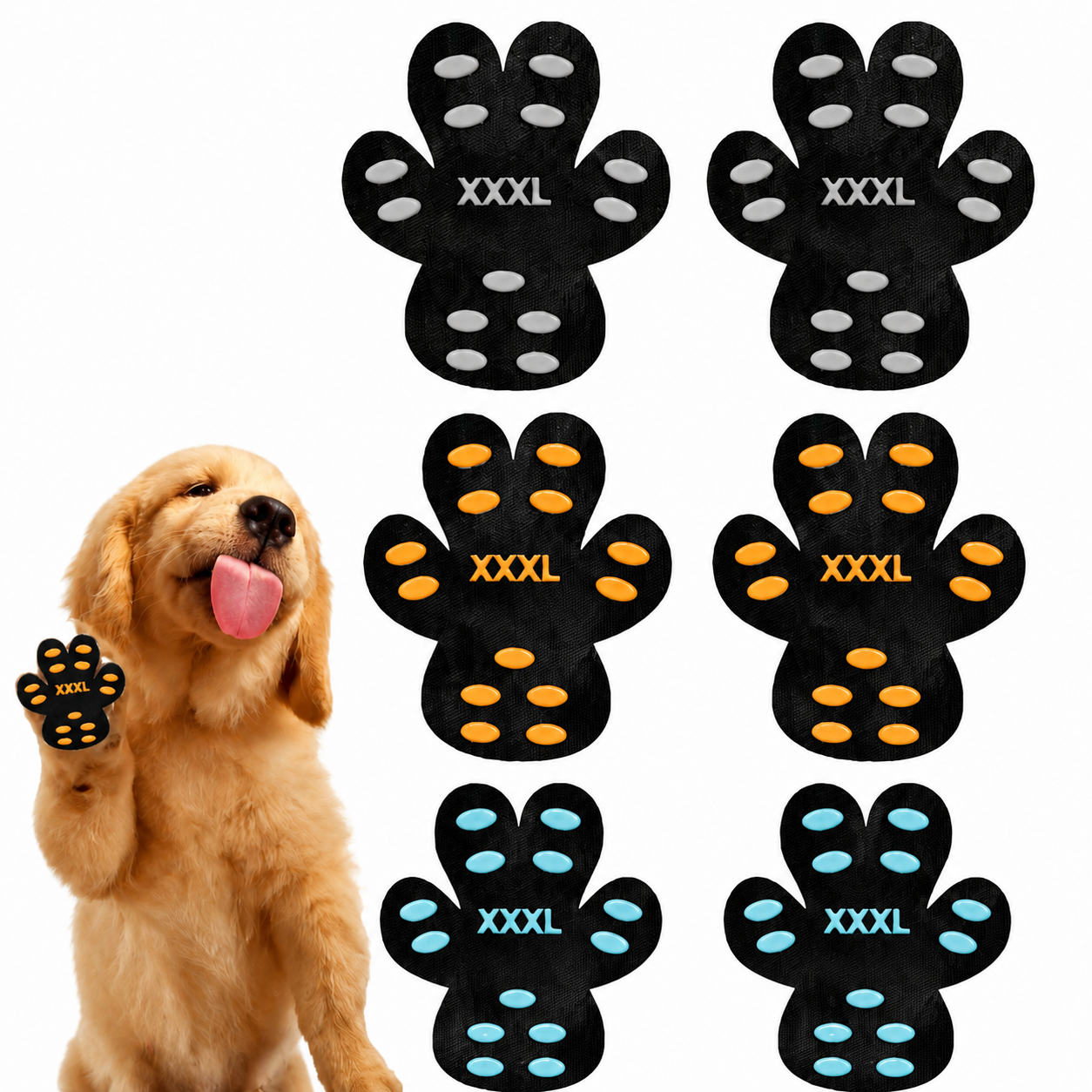 Heeipaw Anti-Slip Dog Paw Grips – Invisible Paw Protector Stickers for Better Traction, Toe Pads for Dogs Walking on Smooth Floors - image 1