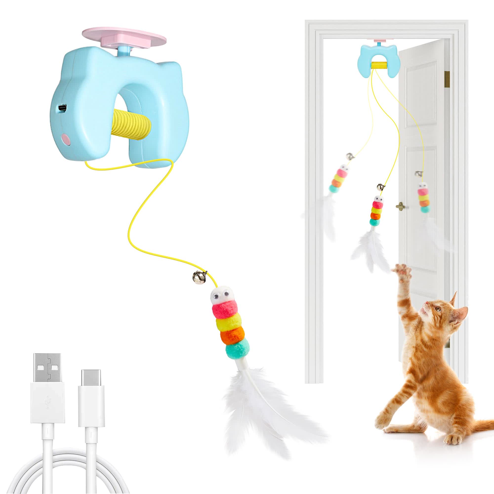 Heeipaw Interactive Cat Toy – Automatic Self-play Teaser Toy For Cats, Keeps Indoor Cats Active & Entertained - image 4