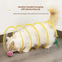 Heeipaw Cat Exercise Toy – Interactive Play Tunnel with Wand Toy for Cats, Helps Reduce Boredom & Burn Energy - image 2