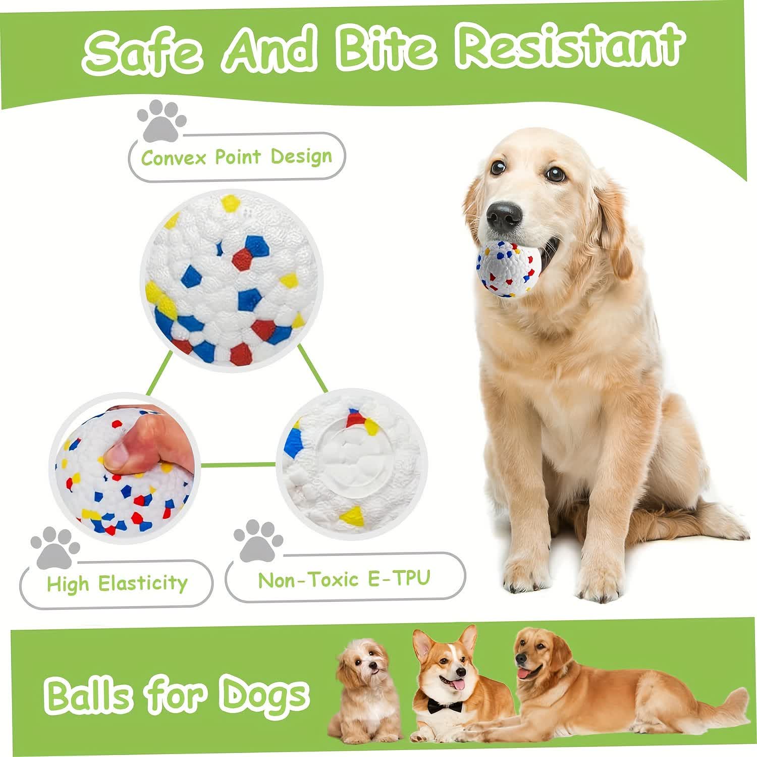 Heeipaw ETPU Durable Dog Ball – Tough Chew Toy for Large Dogs, Lightweight Floating Fetch Ball - image 5