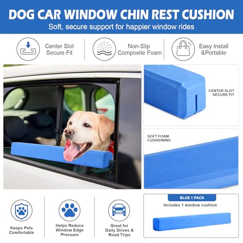 Heeipaw Dog Car Window Chin Rest – Soft Padded Window Sill Protector for Comfortable Car Rides - image 3