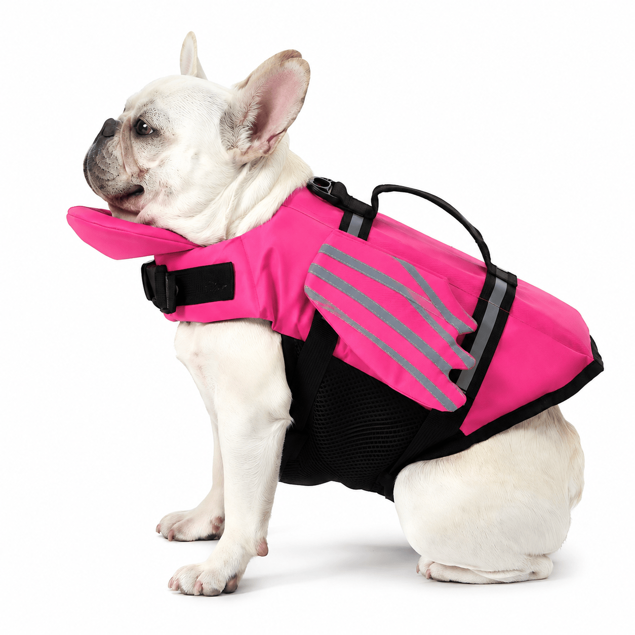 Heeipaw Reflective Dog Life Jacket with Angel Wings, Adjustable Swimming Vest for Summer Water Adventures - Pink - XL - image 9