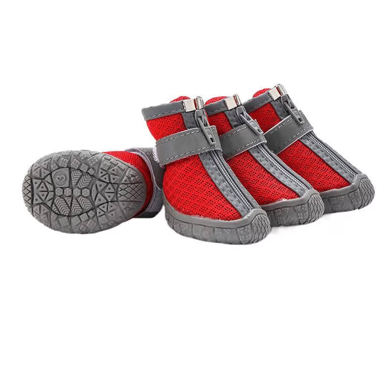 Heeipaw Waterproof Dog Shoes, Non-Slip Paw Protectors for Outdoor Walking, Durable Boots for Small Dogs & Puppies - Red - size 5 - image 4