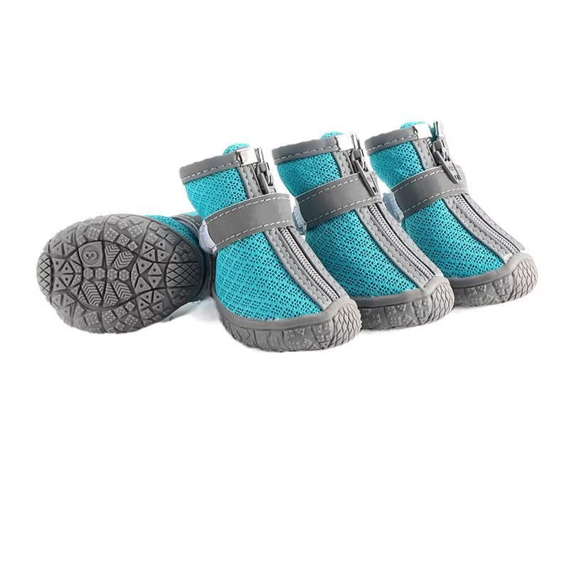 Heeipaw Waterproof Dog Shoes, Non-Slip Paw Protectors for Outdoor Walking, Durable Boots for Small Dogs & Puppies - Blue - size 5 - image 2