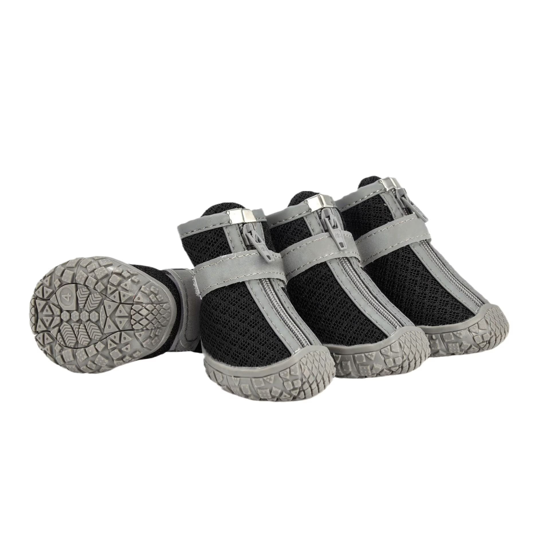 Heeipaw Waterproof Dog Shoes, Non-Slip Paw Protectors for Outdoor Walking, Durable Boots for Small Dogs & Puppies - Black - size 5 - image 1