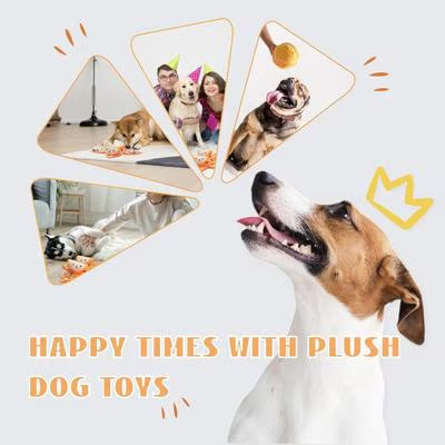 Heeipaw Squeaky Plush Dog Toys, Interactive Fruit Peel Puzzle Toy for Dogs, Soft Chew Toy for Small Medium Dogs - image 3