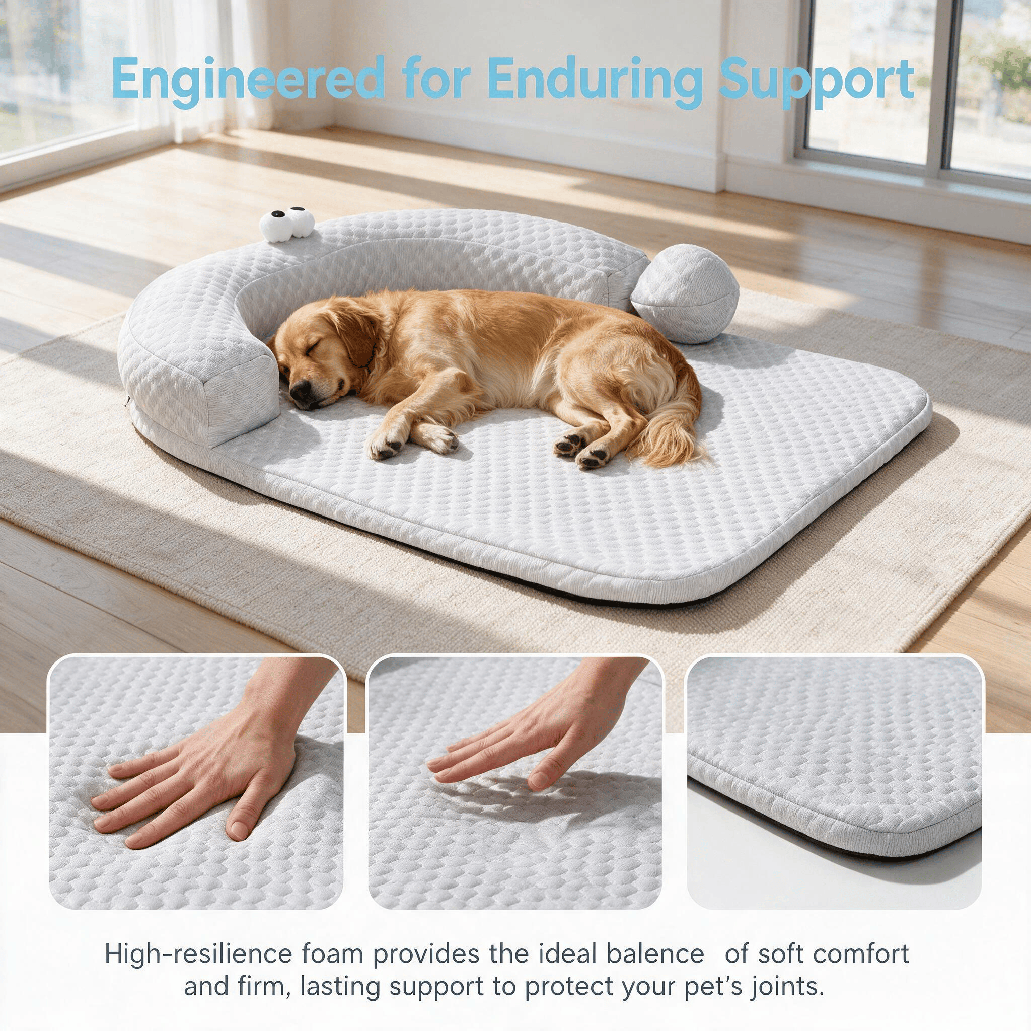 Heeipaw Summer Cooling Pet Bed, Breathable Cooling Pad for Dogs and Cats, Soft Sleeping Mat for Indoor Kennel, Crate & Home - image 3