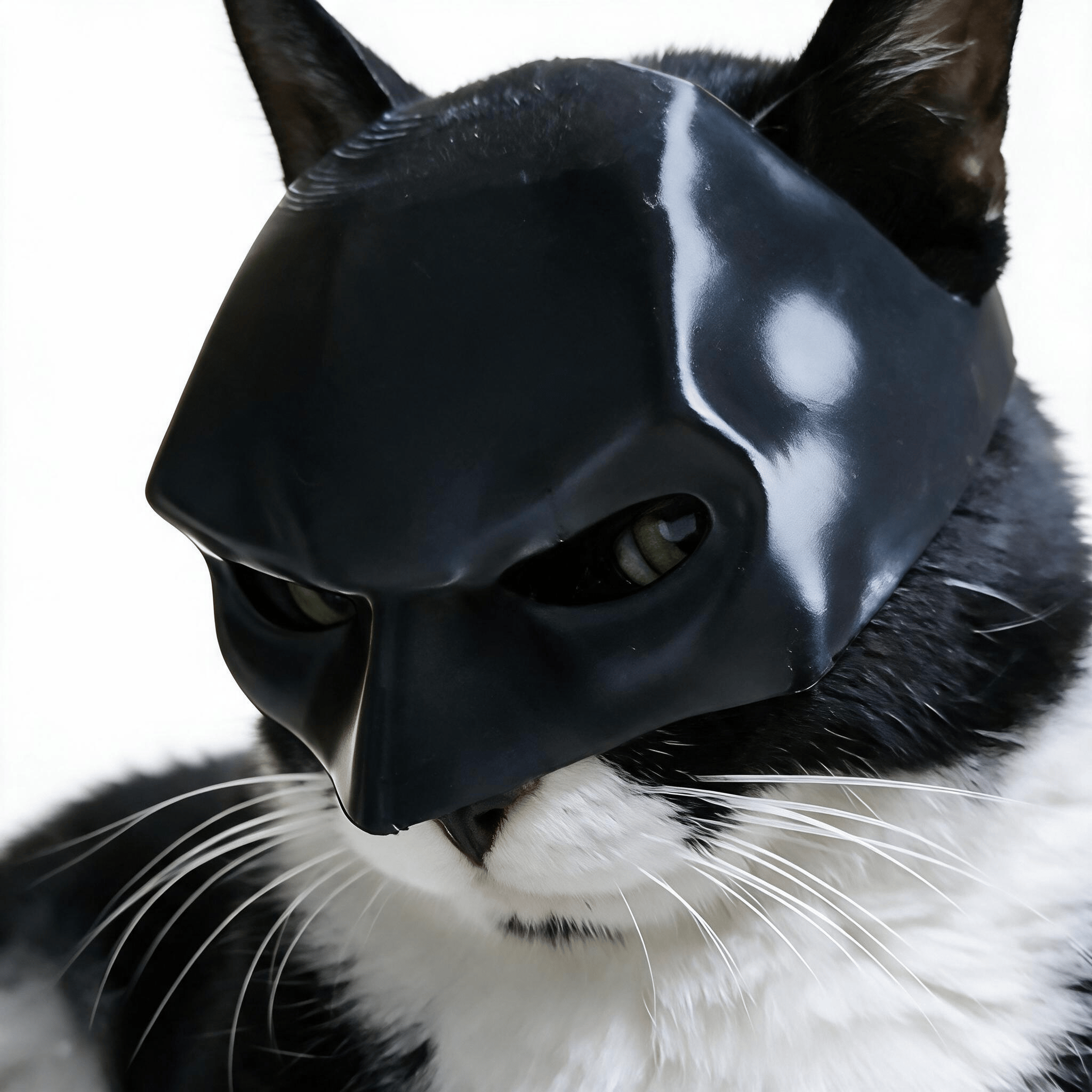Heeipaw Bat-Style Cat Mask, Lightweight Black Plastic Pet Costume Mask for Halloween Parties, Cosplay & Photos - image 5