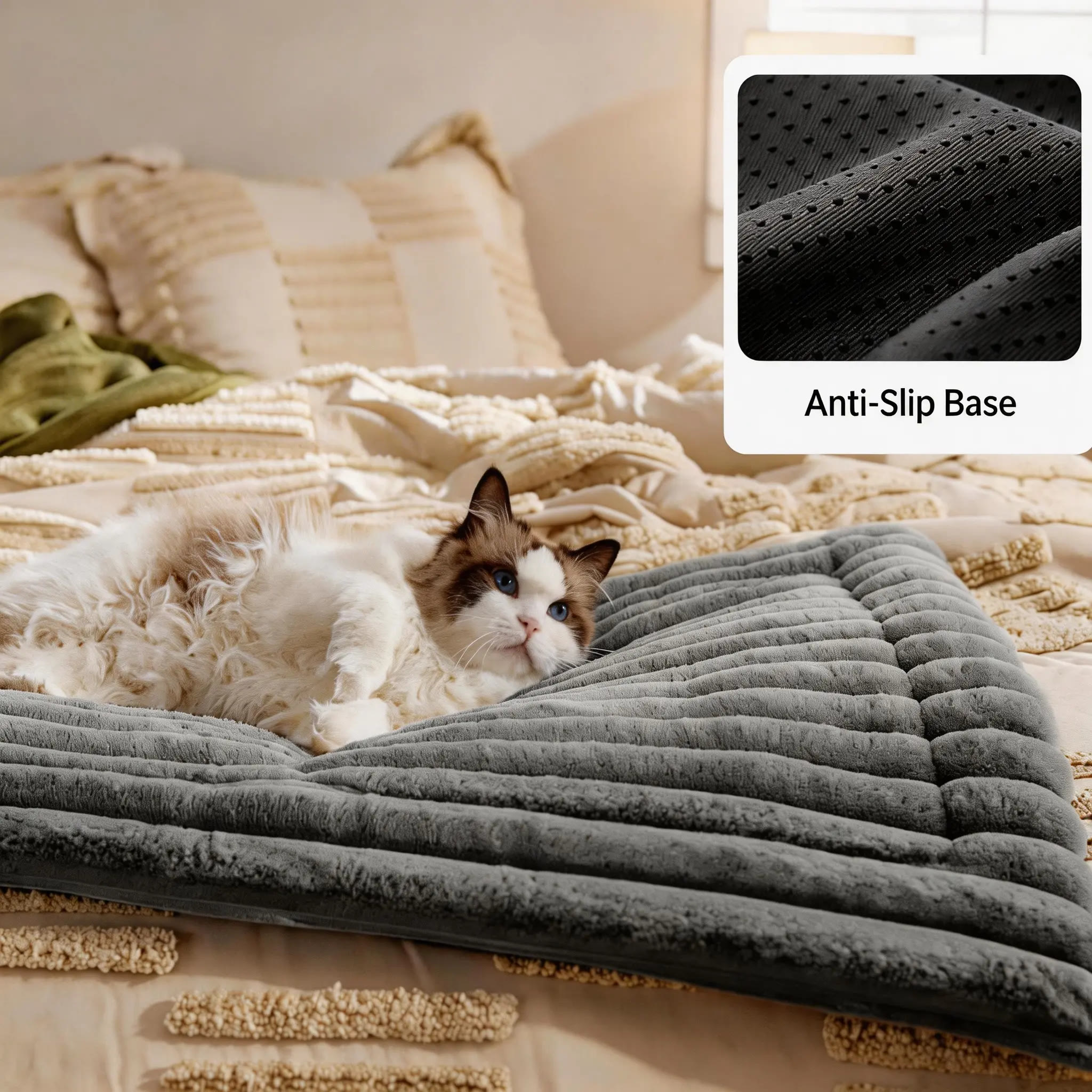 Heeipaw Calming Pet Mat - Comfortable Material, Noiseless & Non-Slip for Dogs & Cats  - image 3