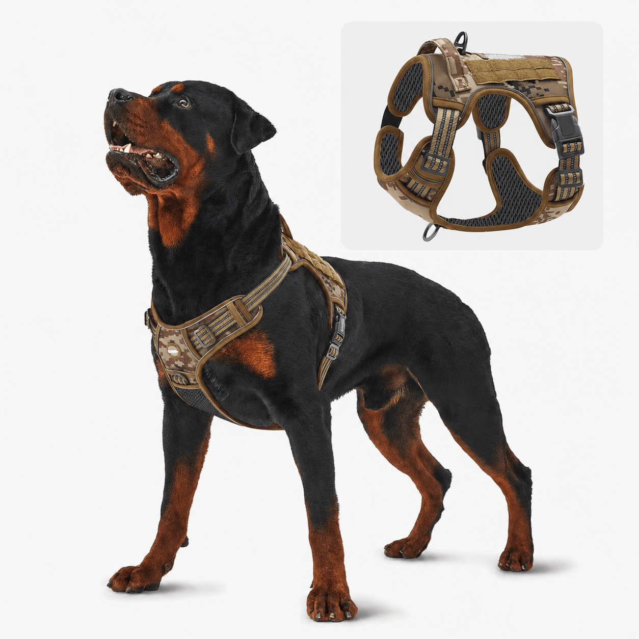 Heeipaw Universal Harness, Walking Harness & Safety Harnesses for Small to Large Dogs, Durable Reflective, Easy to Control - Green - XL - image 3