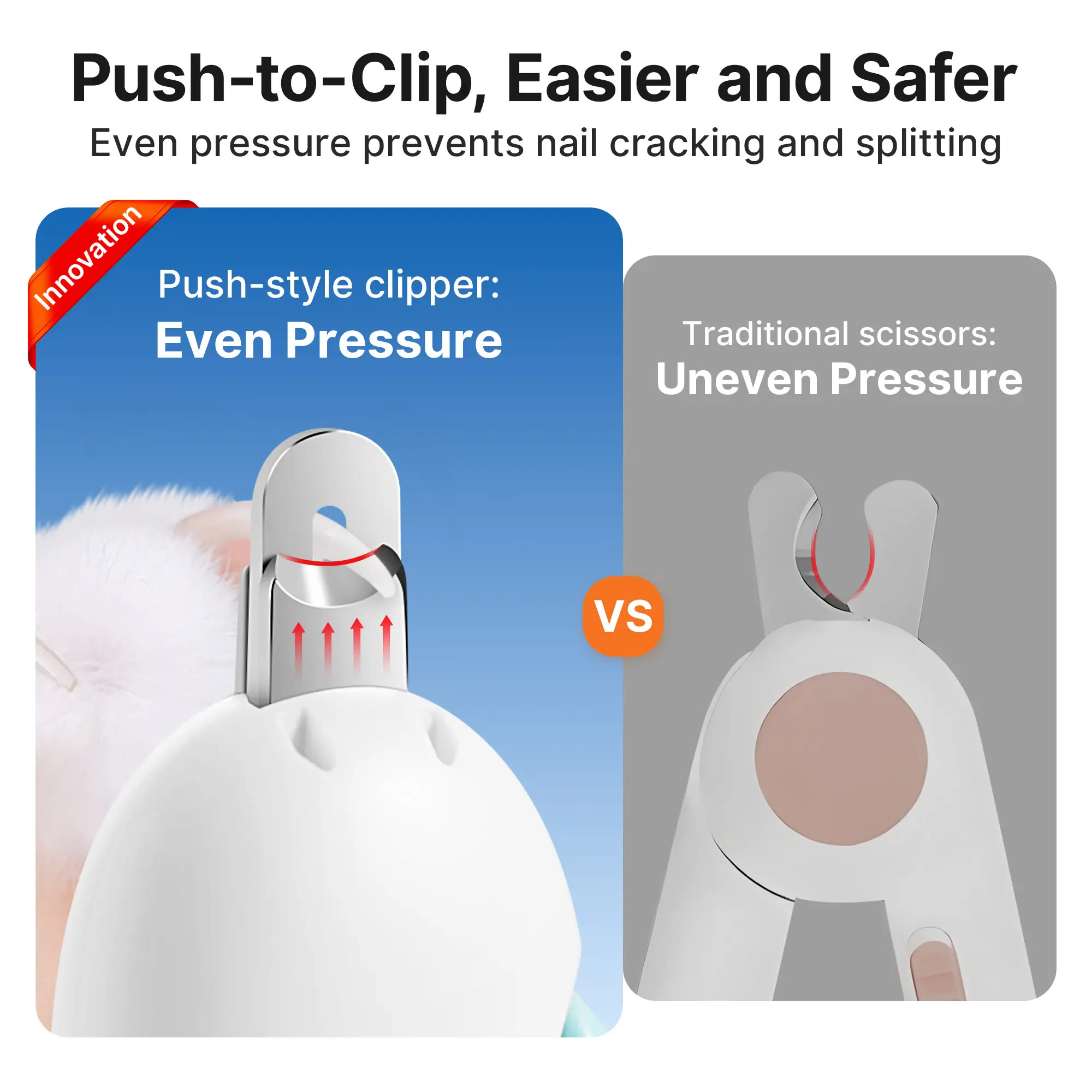 Heeipaw Cat Nail Clipper with 4-Size Adjustable Trimming Hole & Hidden Nail File | Anti-Splash Claw Cutter for Pet Grooming - image 3