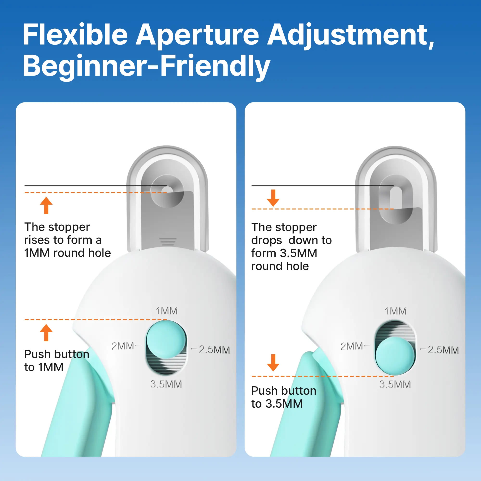 Heeipaw Cat Nail Clipper with 4-Size Adjustable Trimming Hole & Hidden Nail File | Anti-Splash Claw Cutter for Pet Grooming - image 4