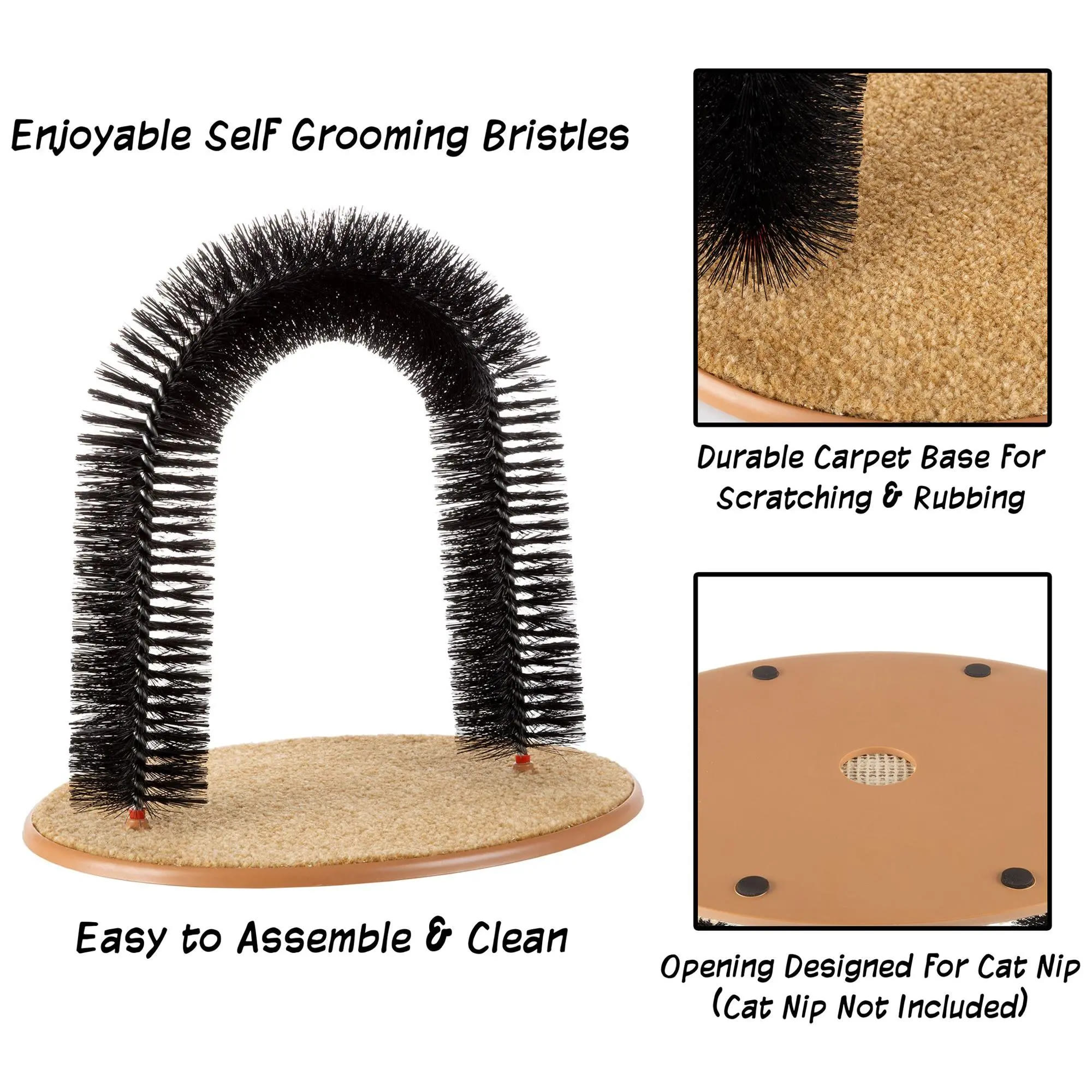 Heeipaw Cat Se lf-Groomer Bris tle Ring Brush Cat Arch - image 4