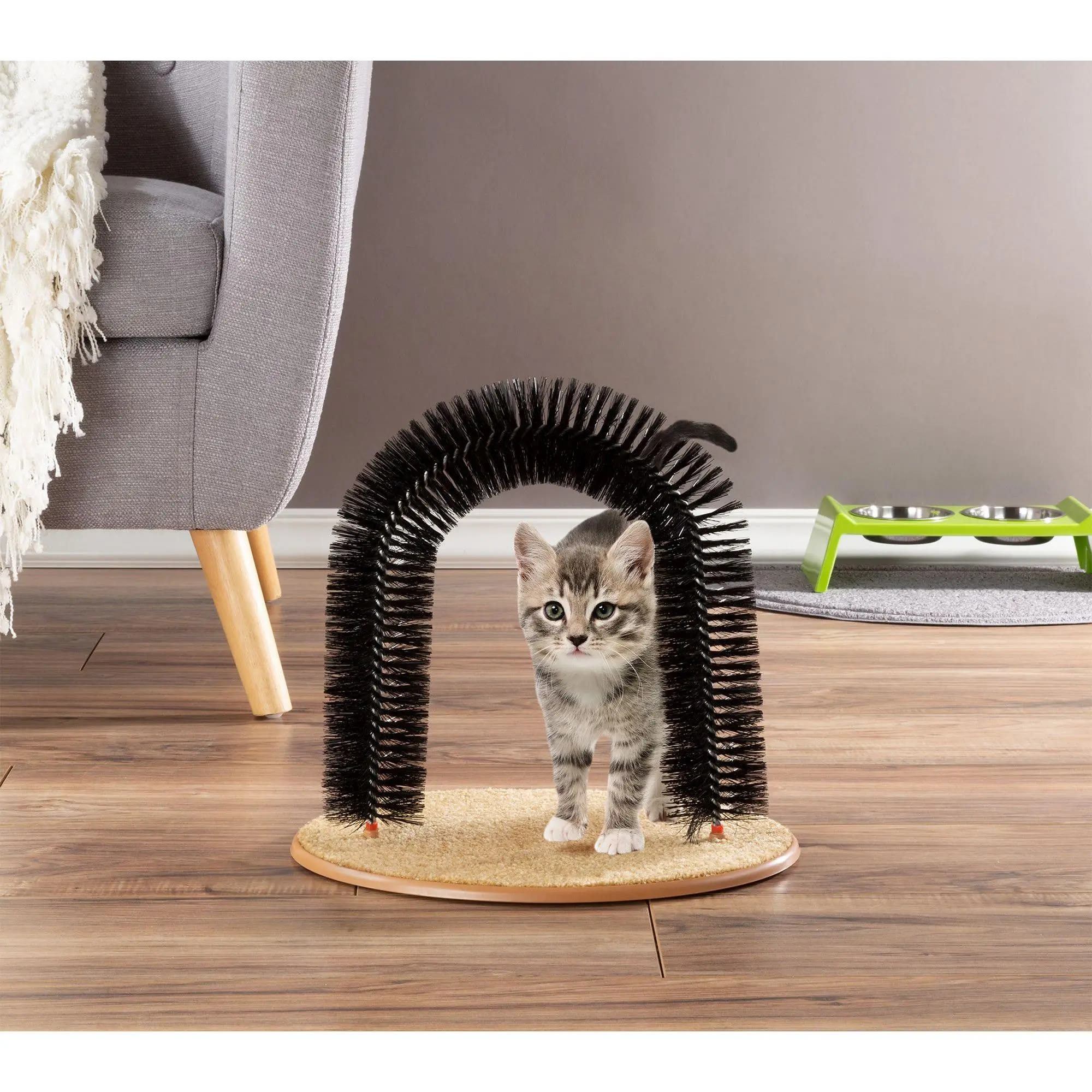 Heeipaw Cat Se lf-Groomer Bris tle Ring Brush Cat Arch - image 3