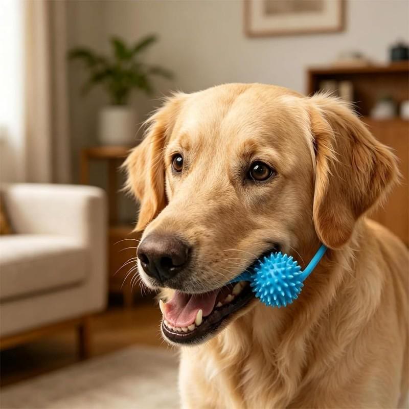 Heeipaw Adjustable neck strap dog tooth cleaning chew stick, tooth cleaning bite stick, made of bite-resistant rubber - image 2