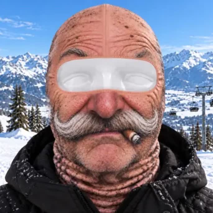 Funny Face Ski Lovers - Personalized Ski Mask - B - image 4