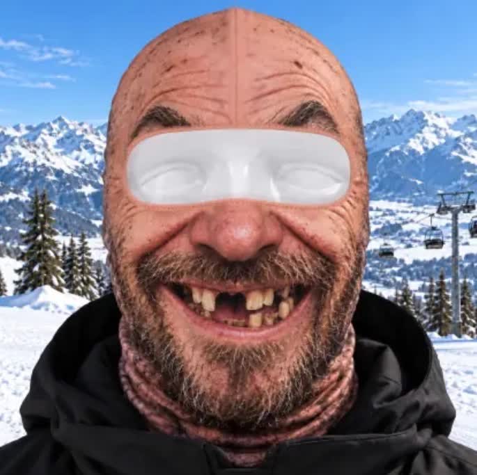Funny Face Ski Lovers - Personalized Ski Mask - A - image 3