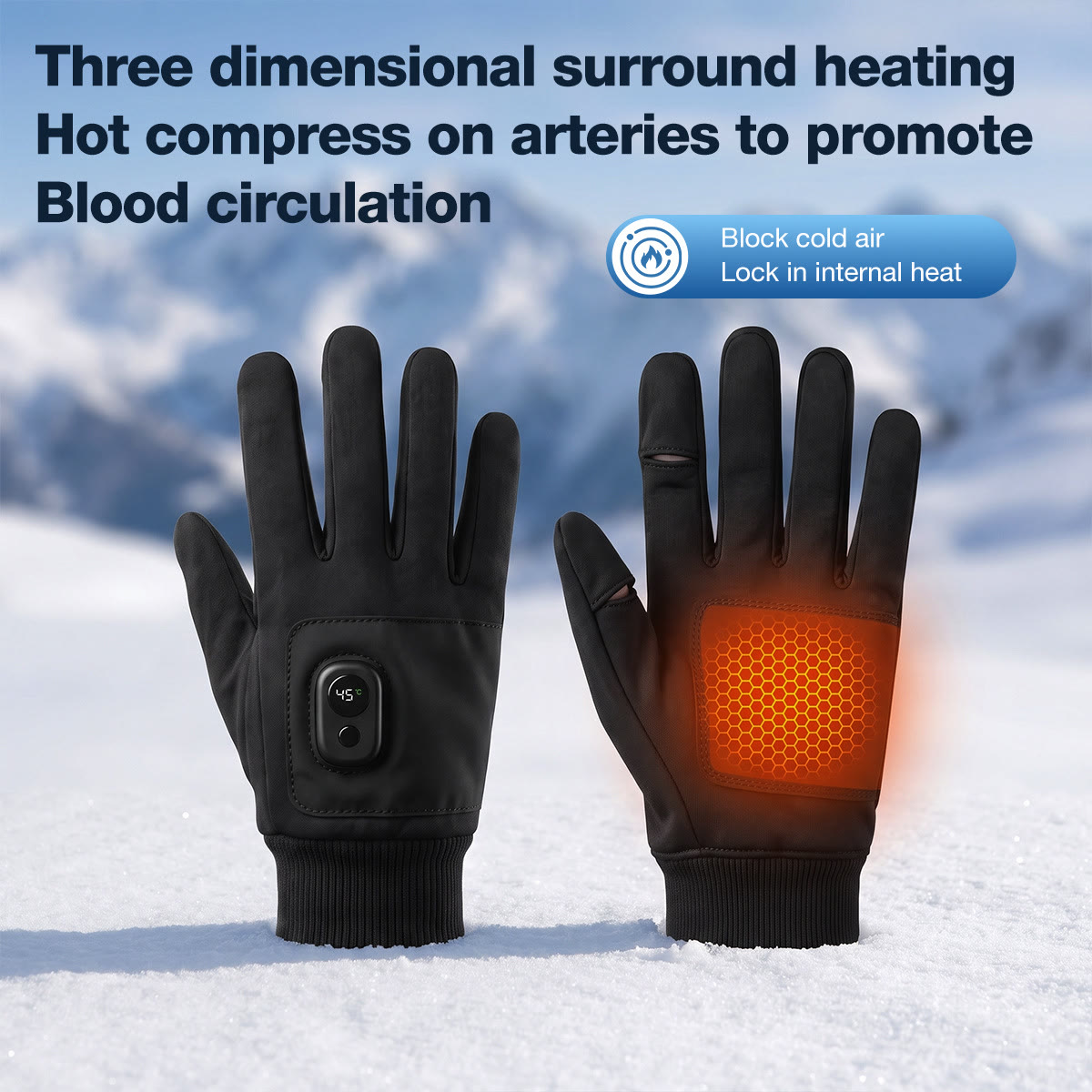 Rechargeable Heated Gloves with Smart Temperature Control – Long Battery Life, Warm Winter Gloves for Office, Gaming & Outdoor A - image 11