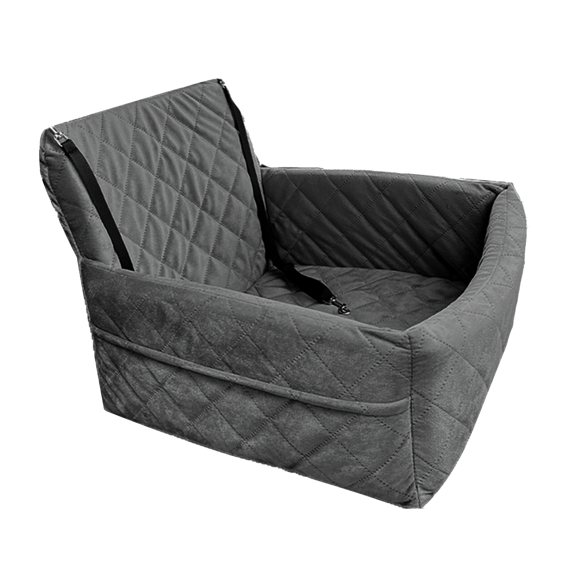 Heeipaw Travel  Dog Car Bed – Washable Travel Bed for Dogs - Grey - 45*45*35cm - image 6
