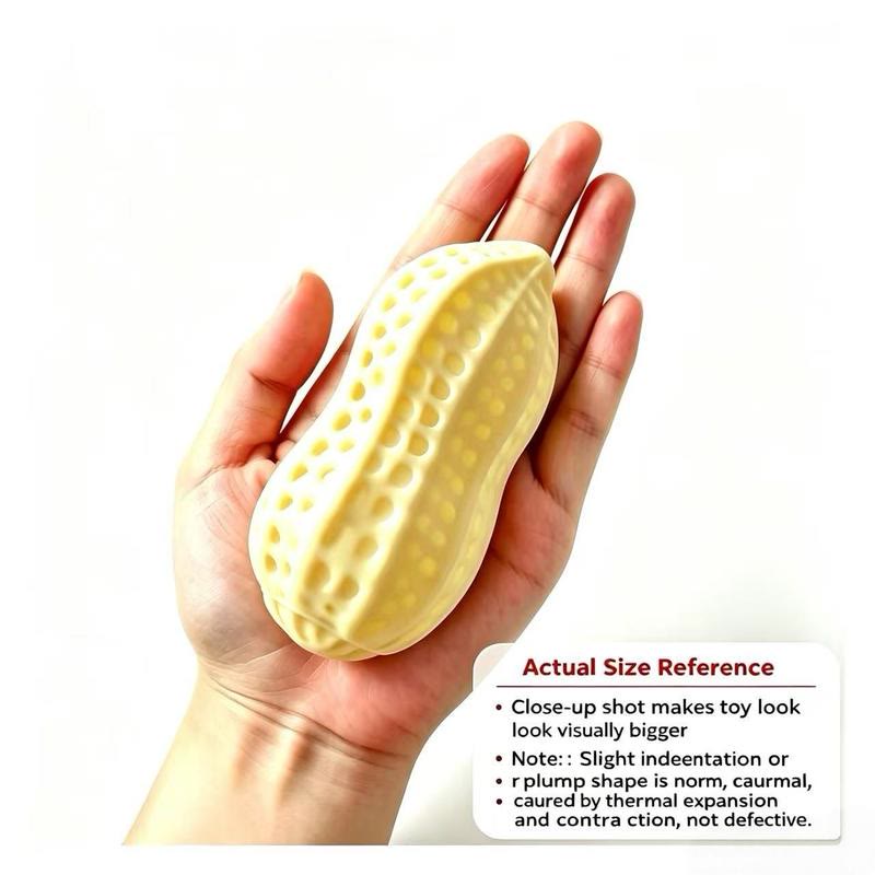 Durable Dog Toy For Heeipaw Chewing, Sound-activated Peanut Shape, Interactive Chew, Long-lasting Design Toy For Dogs' Dental Health & Entertainment, Interactive Tough Chewer - image 7