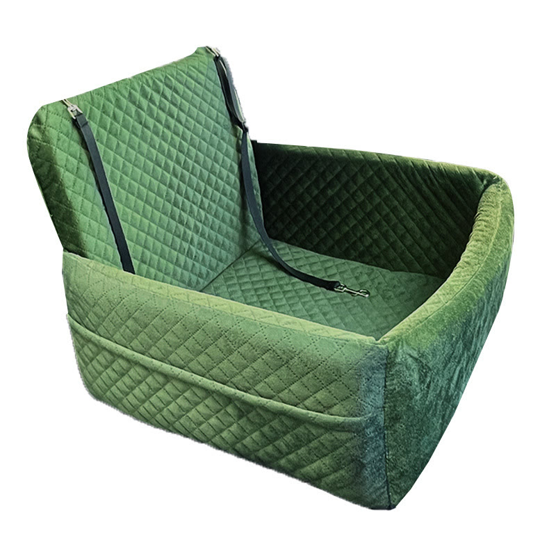 Heeipaw Travel  Dog Car Bed – Washable Travel Bed for Dogs - Olive Green - 45*45*35cm - image 8