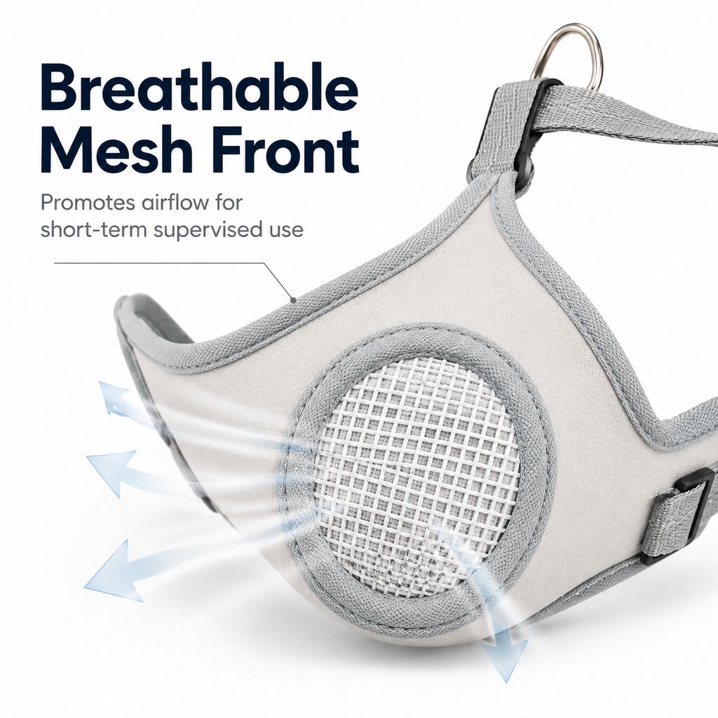 Heeipaw Safeguard Breathable Dog Muzzle – Protective Anti-bite & Anti-lick Muzzle - image 4
