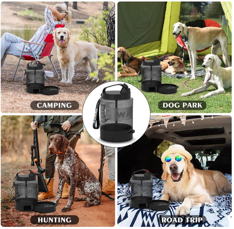 Heeipaw 2.2L Large Capacity Portable Dog Water Bottle for Walking, Hiking & Travel - image 13