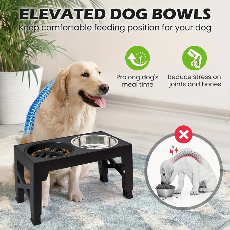 Heeipaw Adjustable Raised Dog Bowl Set – Stainless Steel Double Bowls For Food & Water - image 7